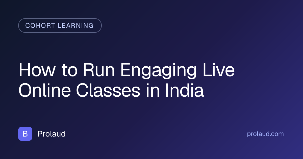 live online classes guide india