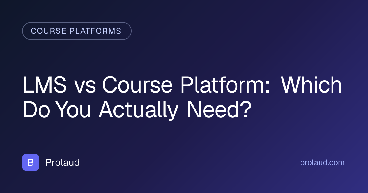 lms vs course platform