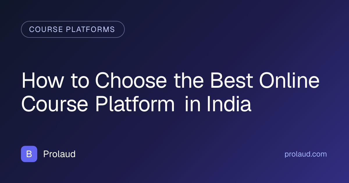 online course platform india