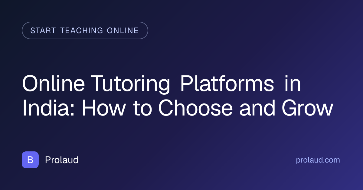 online tutoring platforms india